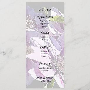 Menu Clematis Rosa