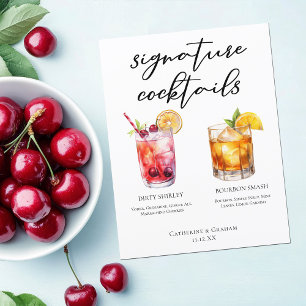 Menu Cocktails de Assinatura Dirty Shirley Bourbon