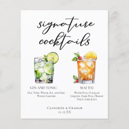 Menu Cocktails de Assinatura do Gin & Tonic Mai Ta