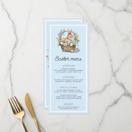 Menu Coelho da Páscoa azul