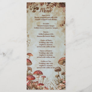 Menu Cogumelo Borboleta Natureza Florestal