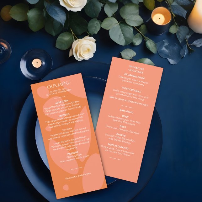 Menu Colagem de Cores Modernas (Criador carregado)