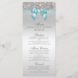 Menu Coleção de Casamento de Arcos Teais de Sequên