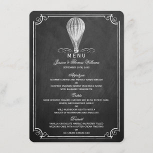 Menu Coleção de Casamentos com Balões de Ar Quente de C
