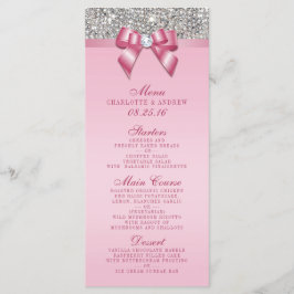 Menu Coleção de Casamentos de Arcos Rosa Sequin Si