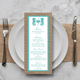 Menu Coleção de Casamentos de Praia de Turquoise Seac