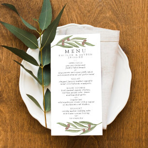 Menu Coleção de Casamentos do Branch Olive