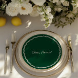 Menu Colocar Cartão e Casamento Retro Round Guest<br><div class="desc">A forma redonda, aliada à delicada inscrição manuscrita verde, cria um sentimento de charme e calor de safra. A design retro-inspirada evoca nostalgia, trazendo um senso de tradição para sua celebração. Perfeito para dar o tom de um casamento refinado e íntimo, este menu não é apenas um detalhe funcional —...</div>