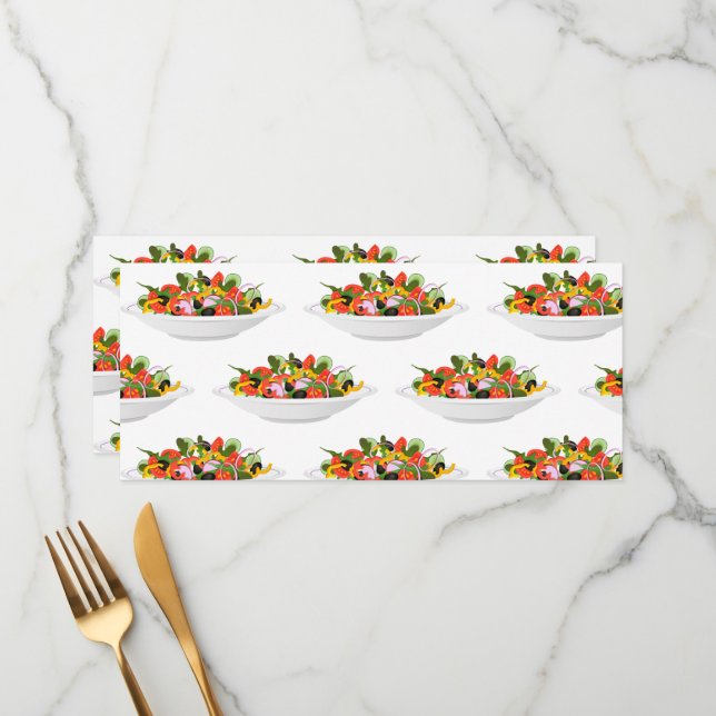 Menu Coma mais plantas com cartazes de motivação de sal (Frente/Verso In Situ)