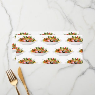 Menu Coma mais plantas com cartazes de motivação de sal