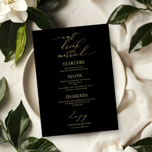 Menu Comer Beber e Casar Para Prato
