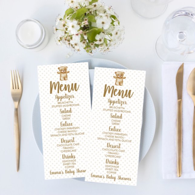 Menu Comida de Bolinhas de Urso Castanho (Criador carregado)