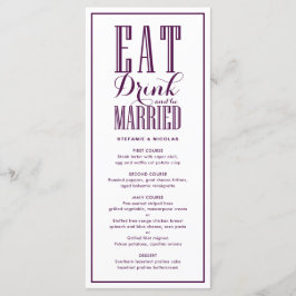 Menu Comida Roxa, Bebida e Casamento