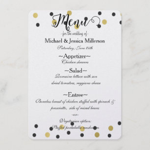 Menu Confete Ouro Preto