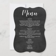 Menu - Convite de Script de Quadro de Instrução