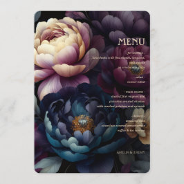 Menu Cor Floral Colorida