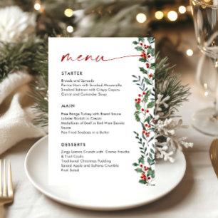 Menu Coroa de Arco Vermelho Caprichoso de Natal Festa d