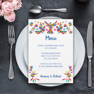 MENU COROFUL OTOMI MEXICAN WEDDING