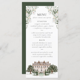 Menu Countryside Manor Weding