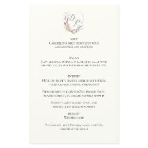 Menu Crest de flor selvagem