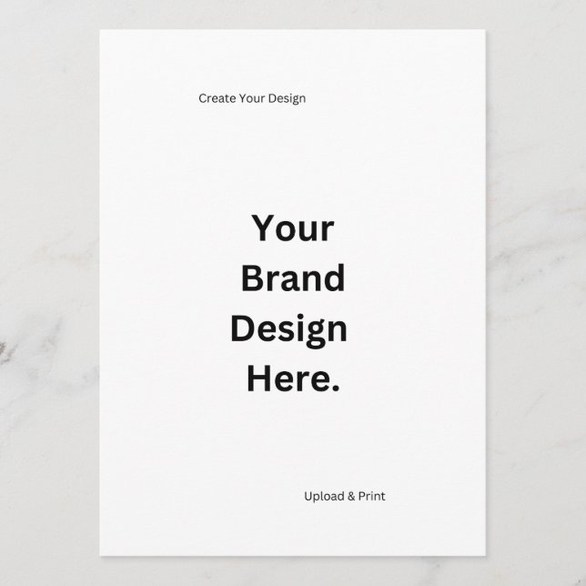 Menu Crie o seu próprio Design e Impressão (Frente)