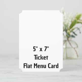 Menu Crie seu Bilhete Personalizado 13cm x 18cm