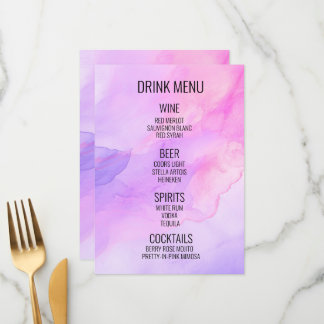 Menu Crie seu próprio - Bebida em Segundo Plano de Aqua