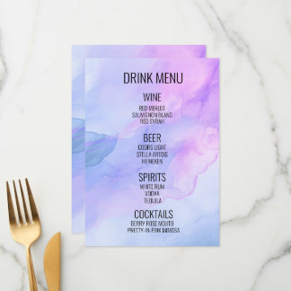 Menu Crie seu próprio - Bebida em Segundo Plano de Aqua