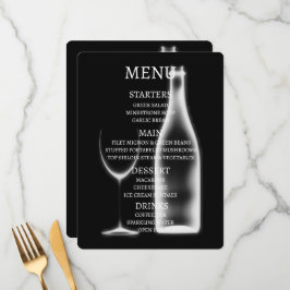 Menu Crie Seu Próprio Copo de Vinho e Garrafa com Raio-