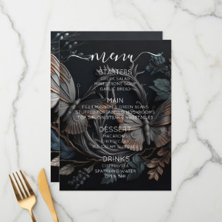 Menu Crie seu próprio costume vintage de borboleta