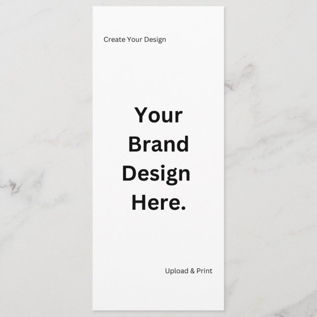 Menu Crie Seu Próprio Design e Imprima Cardápio Plano (Frente)