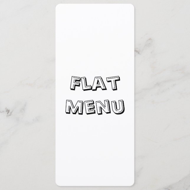 Menu Crie seu próprio Flat Arredondado Simples 10cm x 2 (Frente)