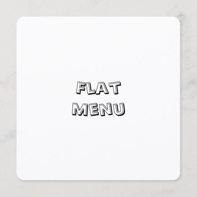 Menu Crie seu próprio simples 5,25" x 5,25" arredondado (Frente)