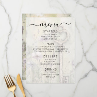 Menu Crie Sua Própria Chave Rústica Shabby Chic Persona