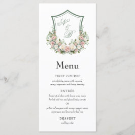 Menu Crista Floral Rosa