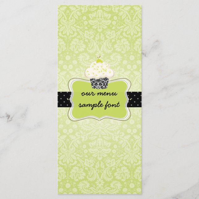 Menu cupcakes do limão de chaves PixDezines (Frente)