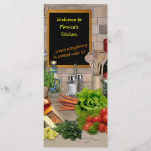 Menu customizável da cozinha