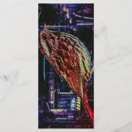 Menu Cyberpunk Sparrow em Neon Cityscape Bookmark