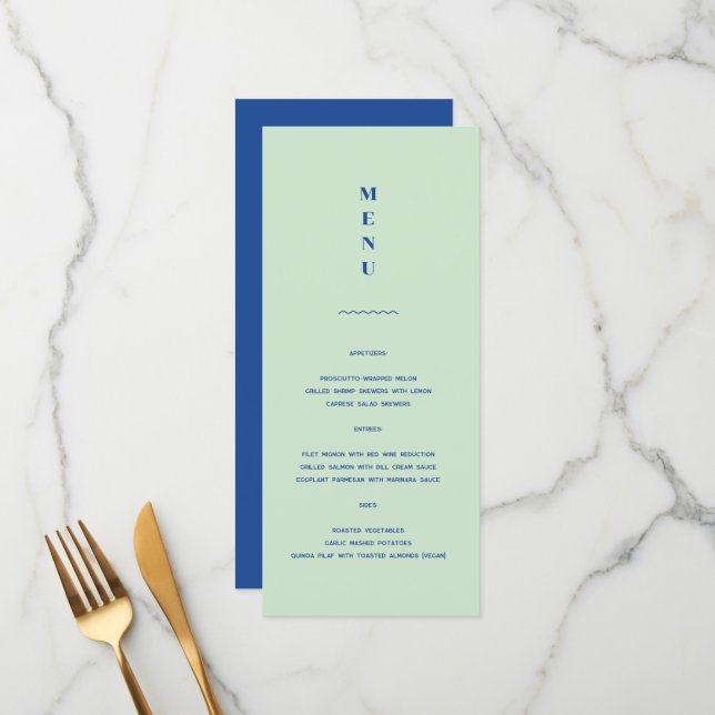 Menu Daisy Wedding (Frente/Verso In Situ)