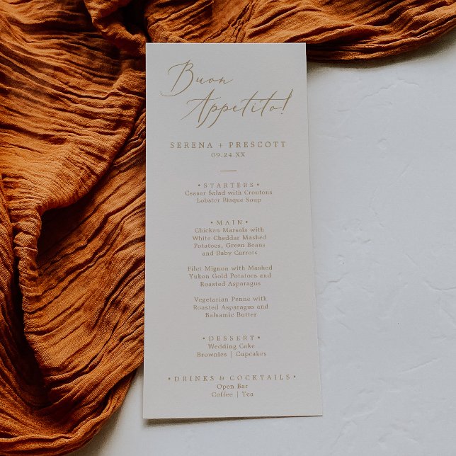 Menu de Aparência do Creme Buon de Caligrafia Dour (Criador carregado)