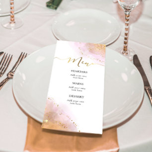 menu de apresentação de cores aquáticas