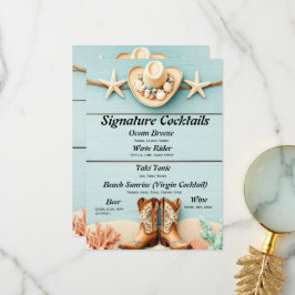 Menu de Bar da Garota Costeira