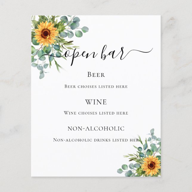 Menu de bar do eucalipto-verde (Frente)