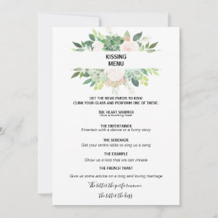 Menu de Beijing Floral Moderno