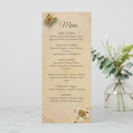 menu de borboletas do ouro