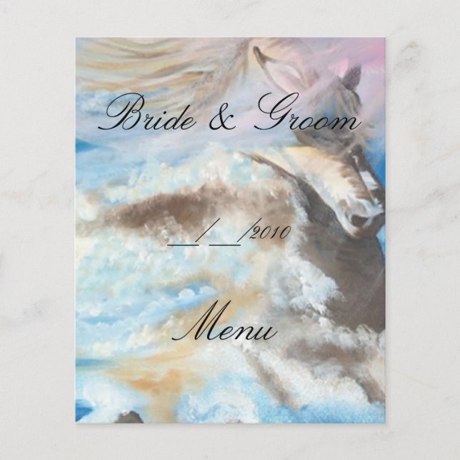 Menu de casamento (Frente)