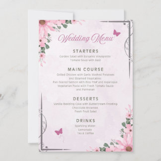 Menu de casamento