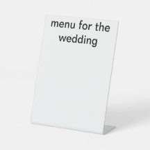 Menu de casamento