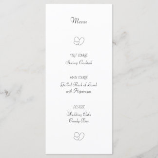 Menu de casamento