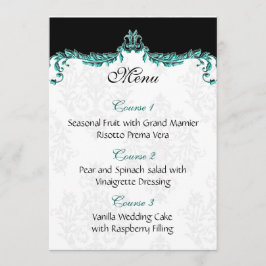 menu de casamento aqua